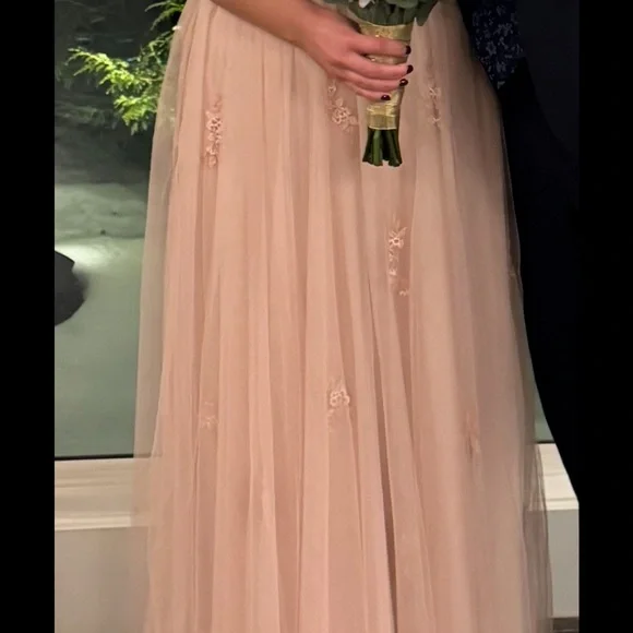 Elegant Pink Tulle Gown - Picture 5 of 5